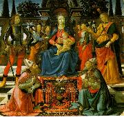 Domenico Ghirlandaio Madonna Enthroned with the Saints  q China oil painting reproduction